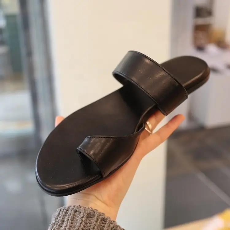 Dame justerbare Komfort-Tanga-sandaler med blødt fodseng Stilla
