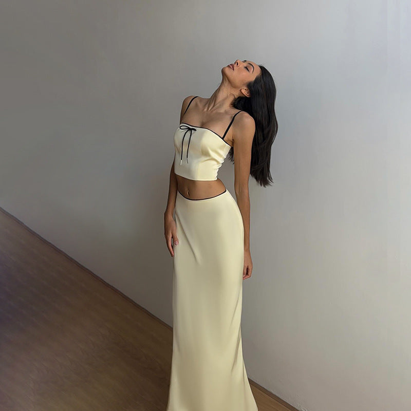 Dame Elegant To-delt A-linje Maxi Kjole Stilla
