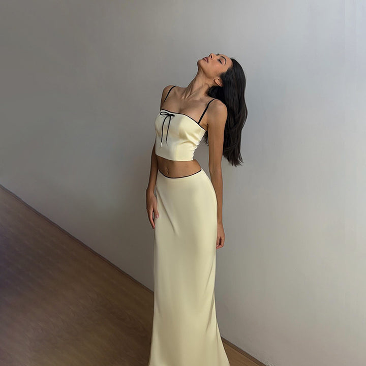 Dame Elegant To-delt A-linje Maxi Kjole Stilla