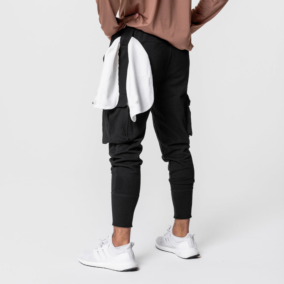 Herrer komfortable Cargo-joggingbukser med fashionable lommer og elastisk talje Stilla