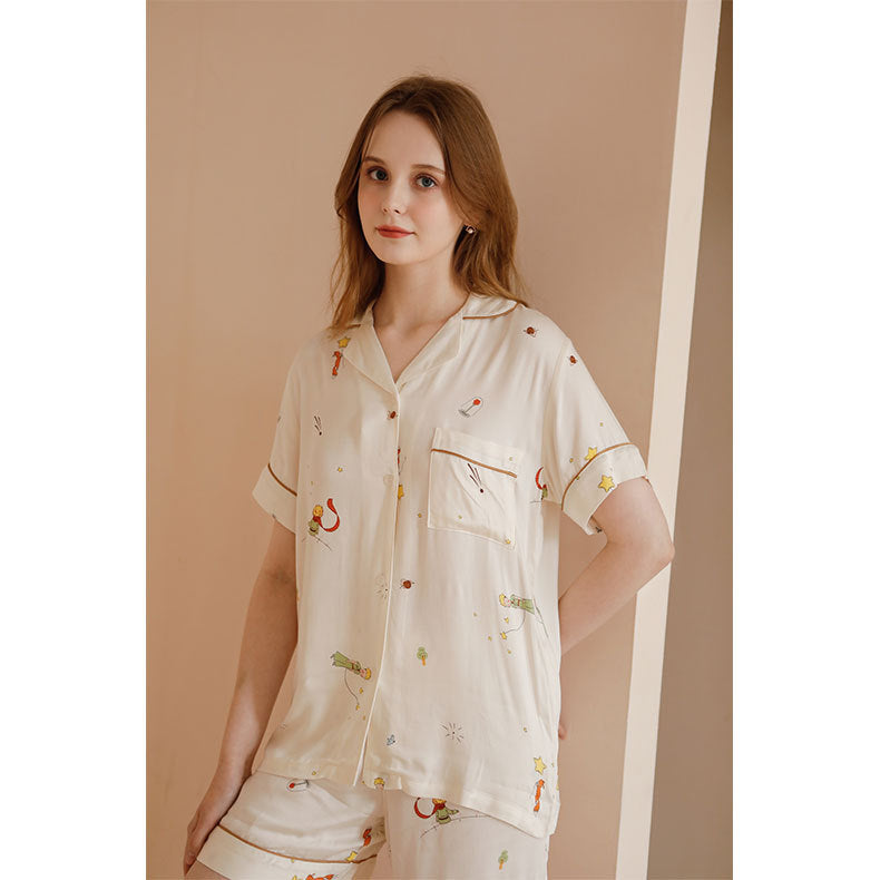 Dame pyjamasæt med legende print og komfortabel pasform Stilla
