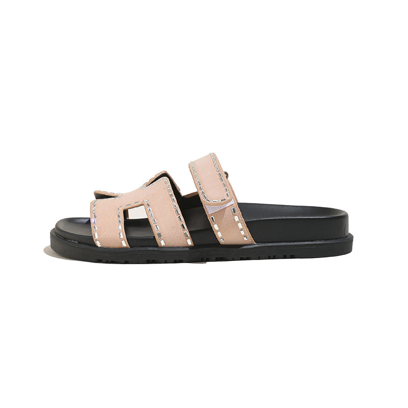 Dame Stilige Relax-Sandaler med fashionable synligt design Stilla