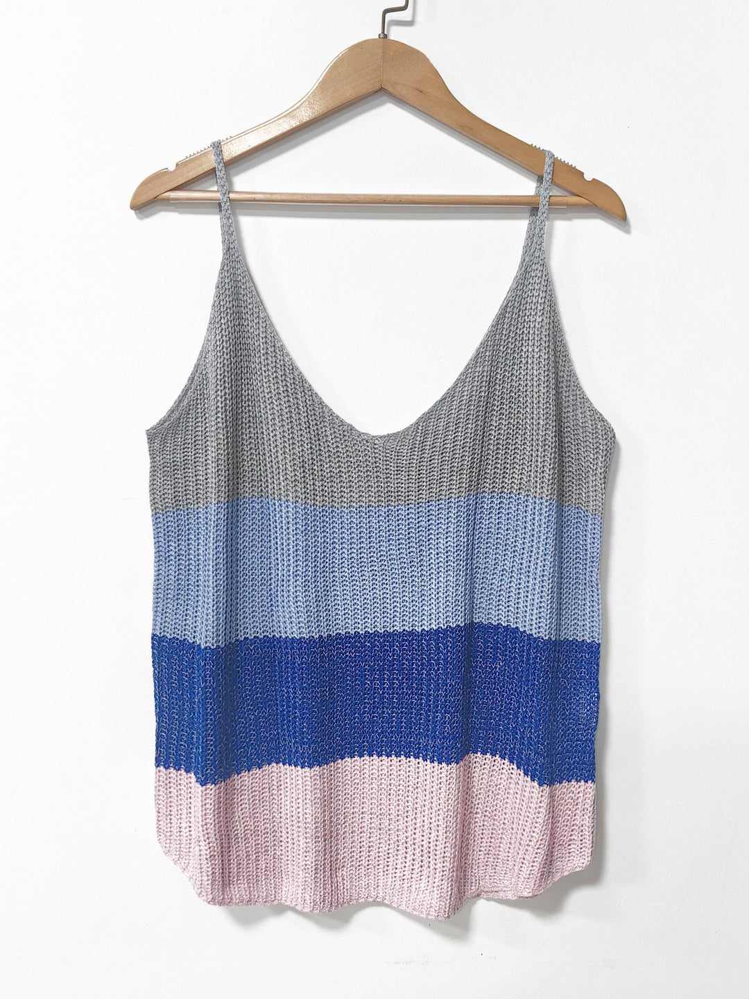 Dame Striber Strik Let Tanktop Stilla