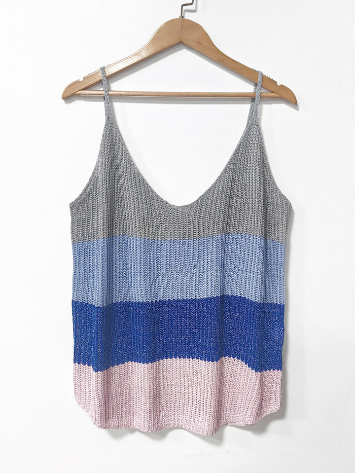 Dame Striber Strik Let Tanktop Stilla