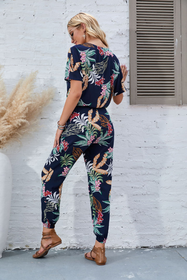 Dame Floral Print Afslappet Overall Stilla