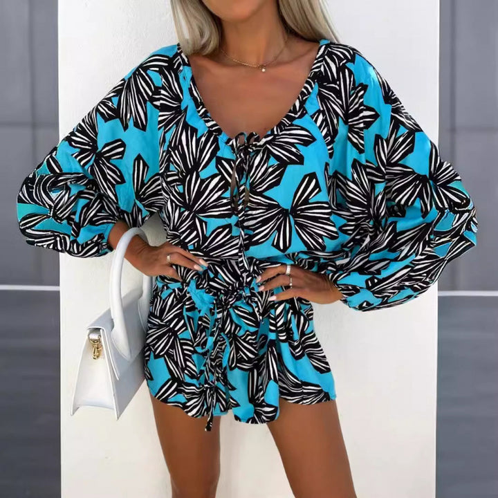 Dame Tropical Print Overalls Stilla