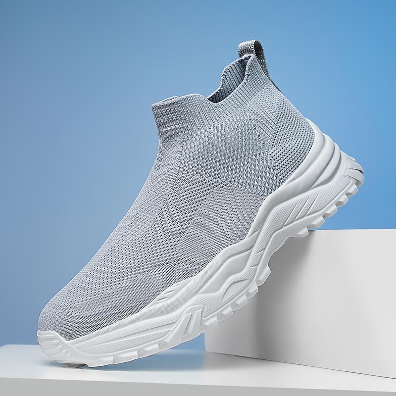 Herre Åndbare Slip-On Løb Sneakers med Strik Overmateriale Stilla
