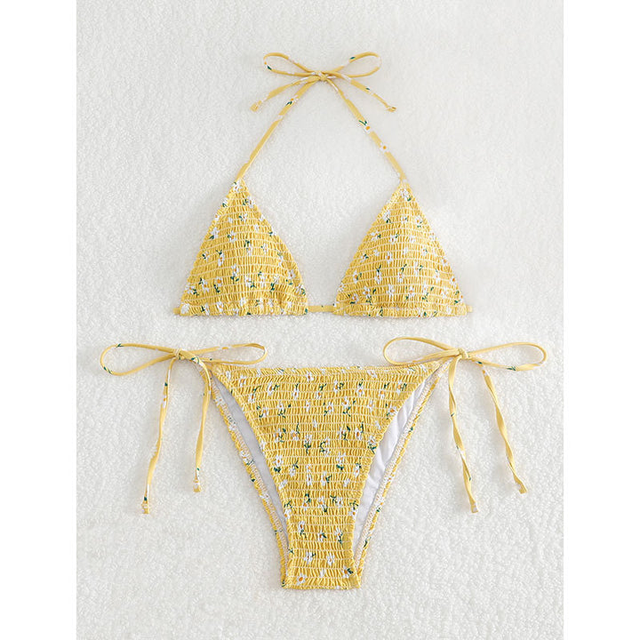 Dame Livlig Stribet Hæklet Bikini-Sæt Stilla
