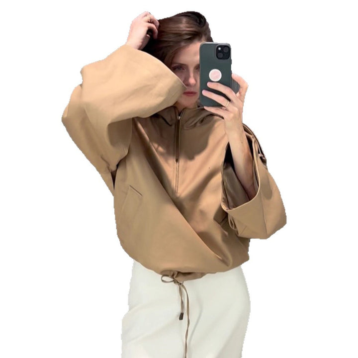 Dame oversized fleecejakke med praktiske lommer Stilla