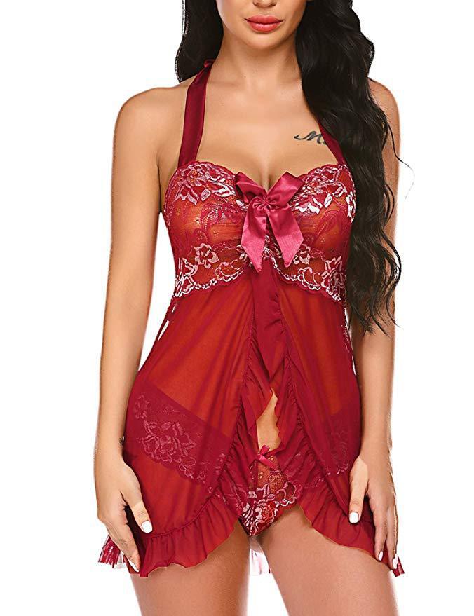 Dame romantisk blonde babydoll kjole Stilla