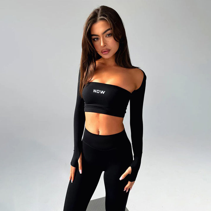 Dame Off-Shoulder Langærmet Fritidssæt Stilla
