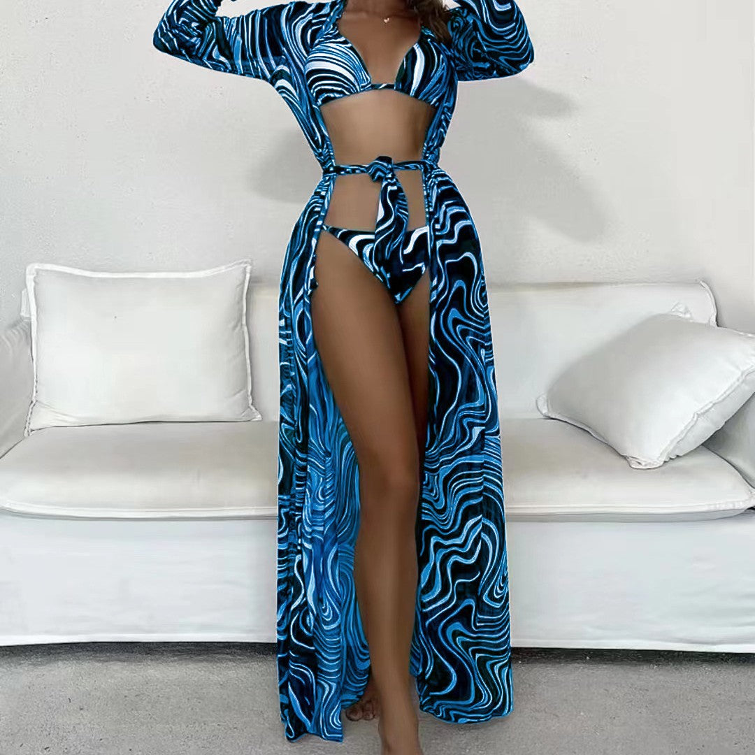 Damer bikiniset med åbent kimono-design og cut-outs Stilla