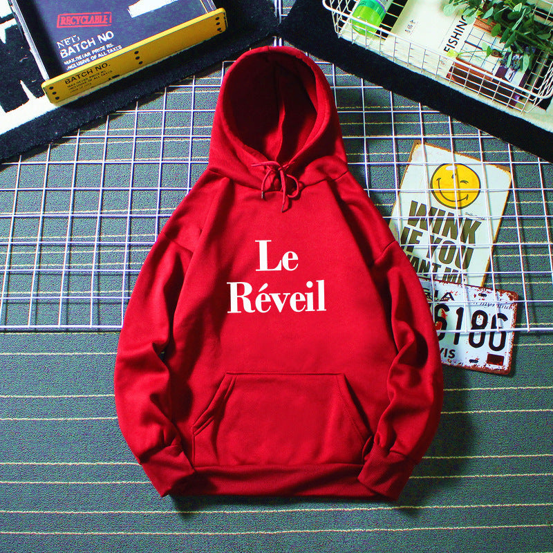 Dame hoodie med stilfuld tryk Skovae