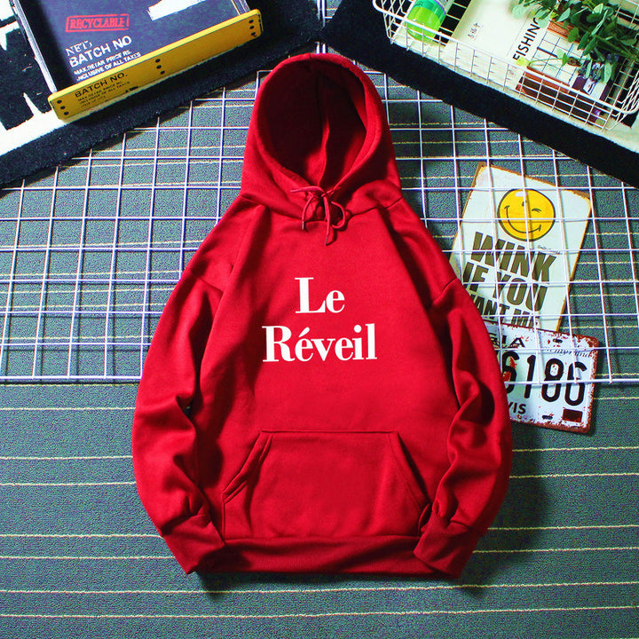 Dame hoodie med stilfuld tryk Skovae
