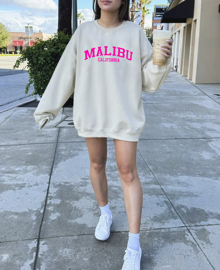 Kvinders sweatshirt med afslappet California-logo og blødt materiale Stilla