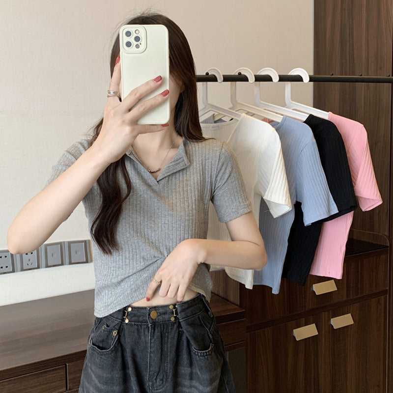 Femme Rippentrøje Button-Up Casual Top Stilla
