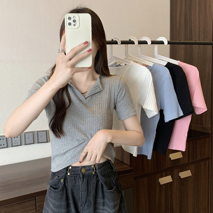 Femme Rippentrøje Button-Up Casual Top Stilla