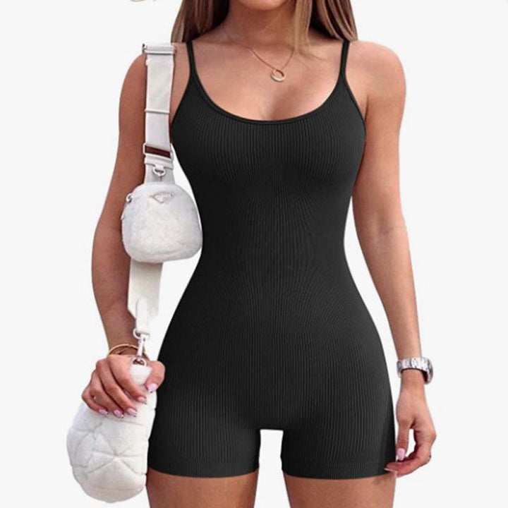Stilla | Tæt Sommer Stropp Bodysuit Shorts