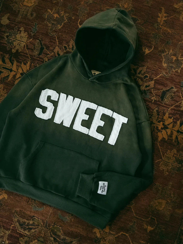 Kvinders hoodie med kreativ tekst og blød inderside Stilla
