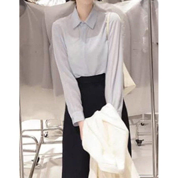 Dame elegant skjorte bluse lavet af let, åndbart materiale Stilla