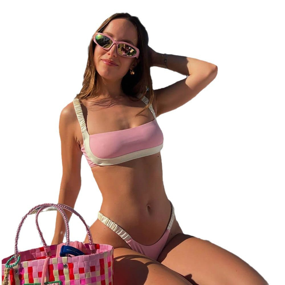 Dame Tullekant Højskåren Bikini-Sæt Stilla