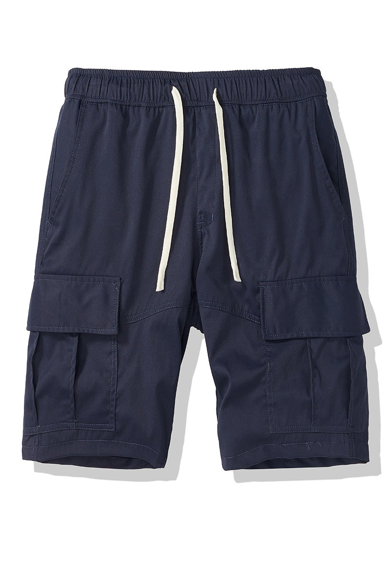 Herren Cargo-Shorts med elastisk talje og flere side lommer Stilla