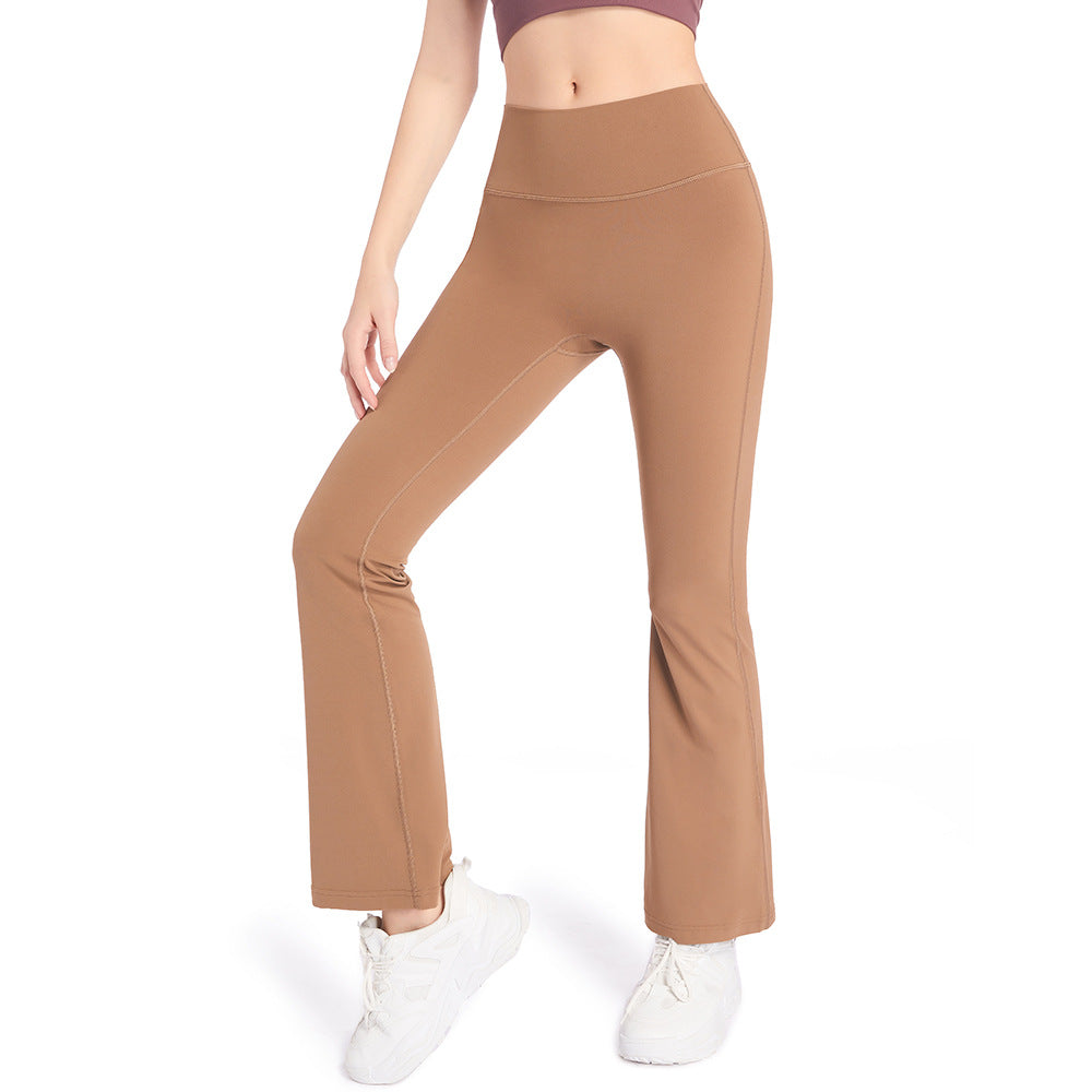Dame Flared Leggings lavet af åndbart funktionsmateriale med høj talje Stilla
