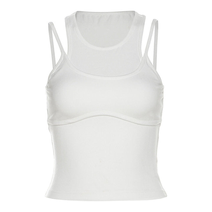Dame Sporty crop top med justerbare stropper og tætsiddende snit Stilla