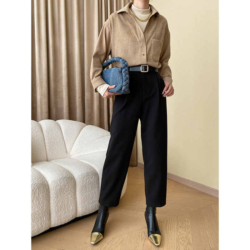 Damer Elegant Tern Bluse med Klassisk Snit Stilla
