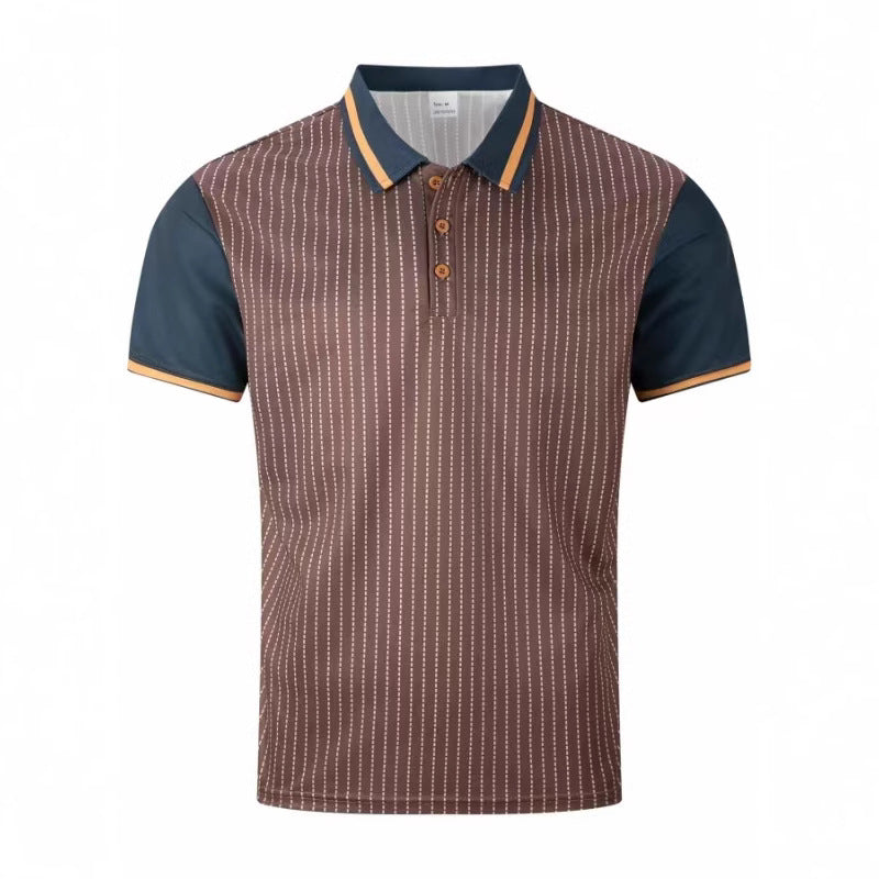 Herrer Sportligt Polo T-shirt Stilla