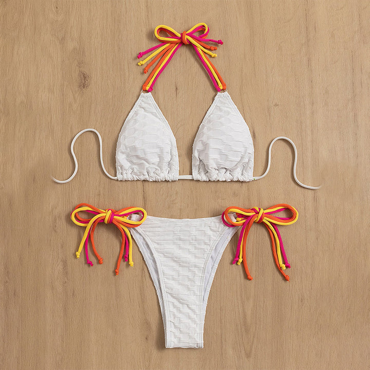 Dame Triangel-Bikini med legende bindedetaljer Skovae