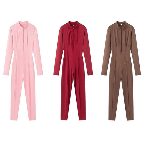 Kvinders sporty jumpsuit med lægkrave Stilla