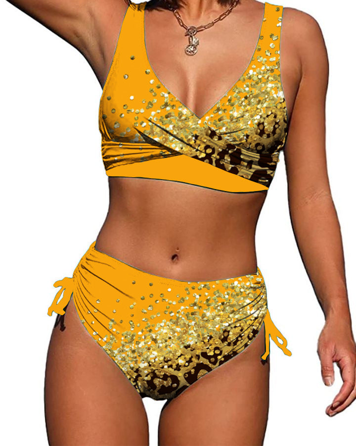 Dame Kvalitets Bikini med luksuriøst glimmer-design Stilla