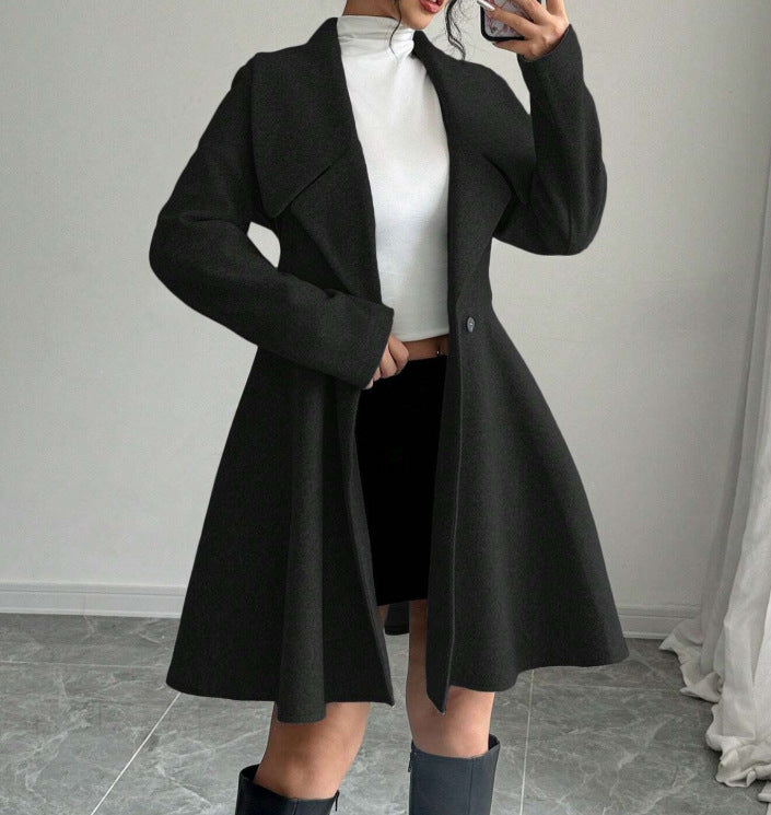 Dames fashionable og elegant lang blazer Stilla