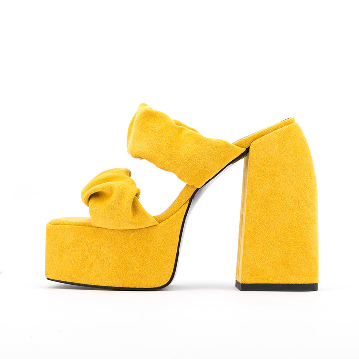 Femme Dekorative High-Platform Sandaler med Knude Remme Stilla