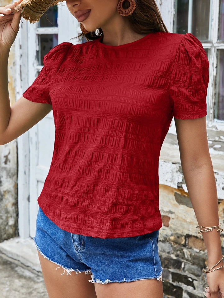Dame Struktureret Bluse Stilla