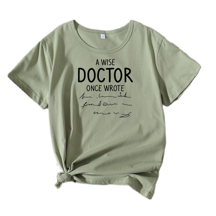 Dame Kortærmet Citat T-Shirt Stilla