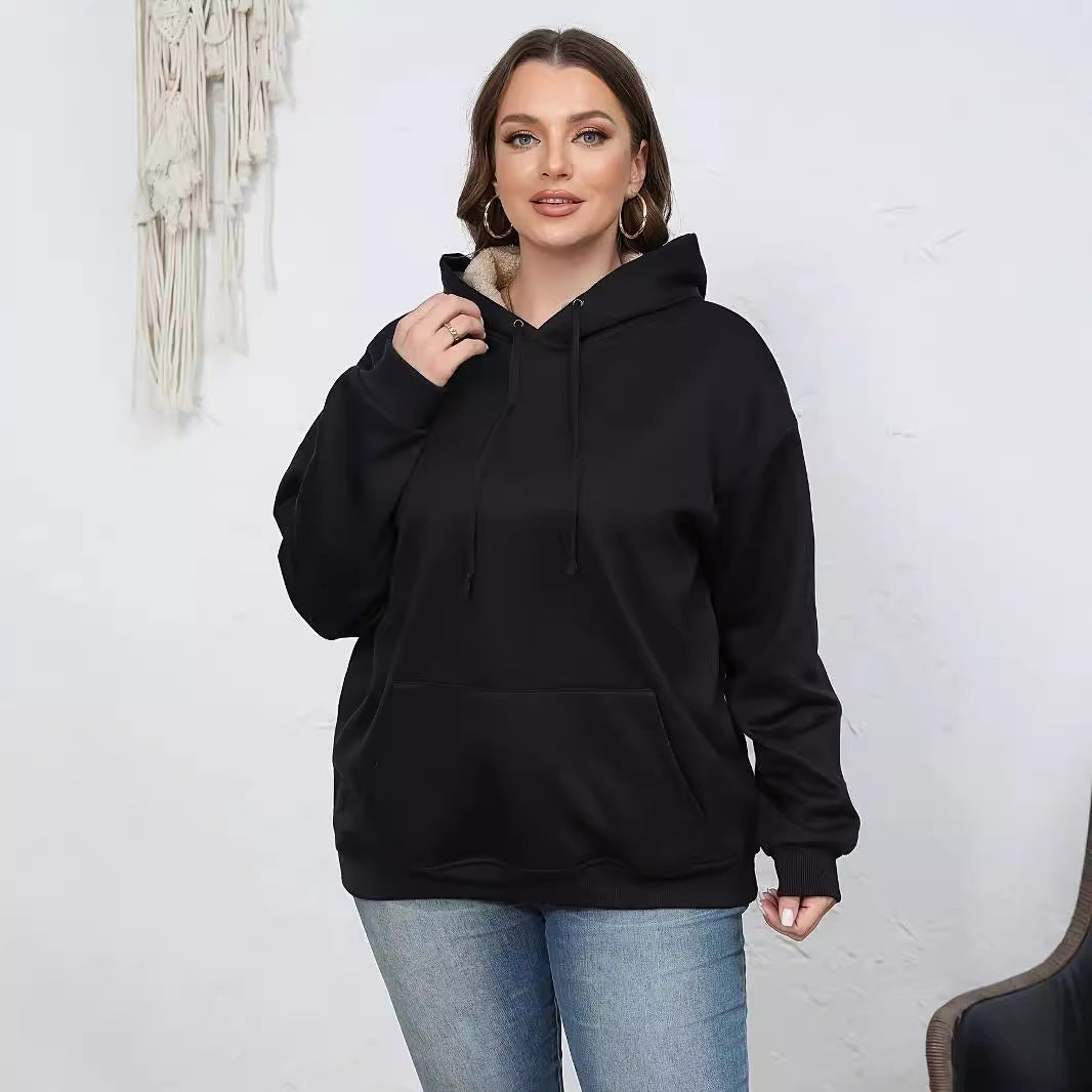 Dame hoodie med blødt indre for og behagelig pasform Stilla
