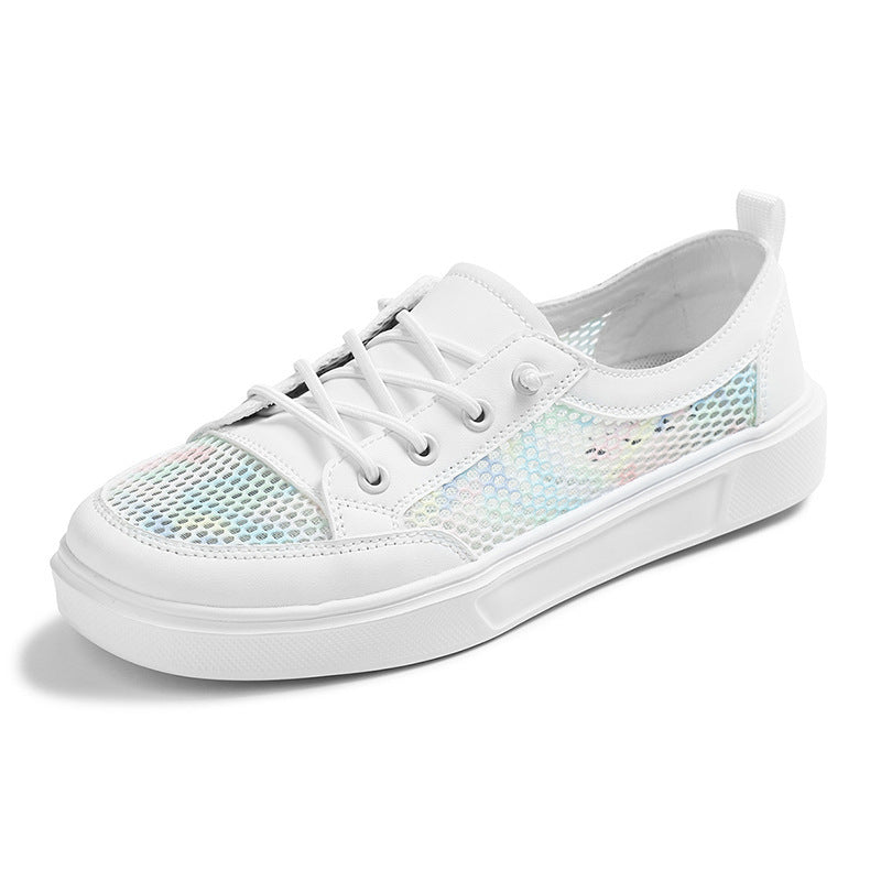 Dame Let Mesh Snørresneaker Stilla