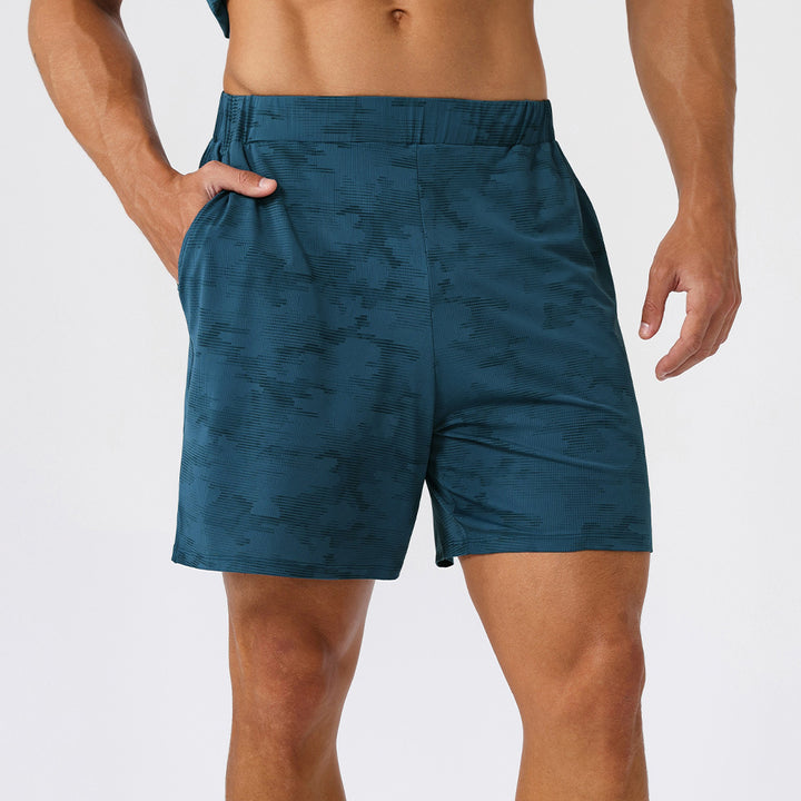 Herrer sport træningsshorts med innovativt camouflage-mønster og åndbare egenskaber Stilla
