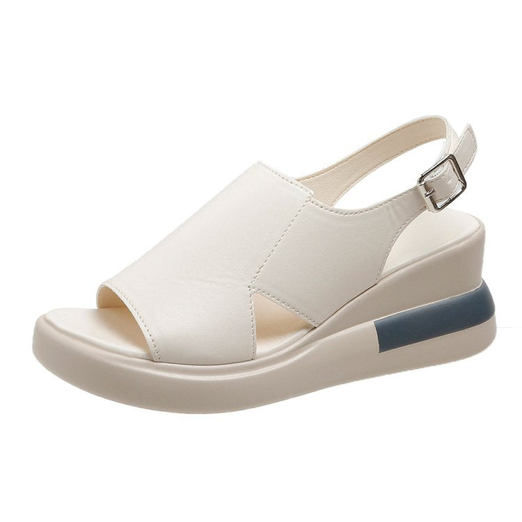 Dame Wedge-sandaler med justerbar rem og skridsikker sål Stilla