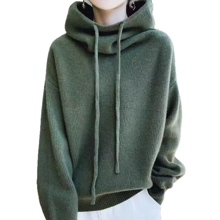 Femme Cozy Høj Hals Pullover Trøje Stilla