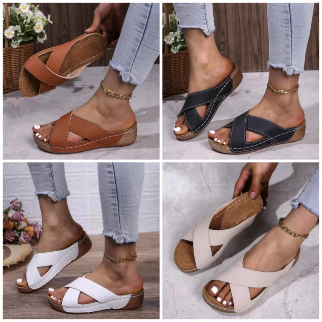 Dame Komfortable Plateau-Sandaler Stilla