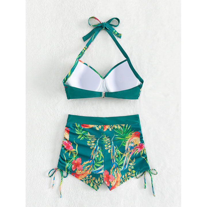 Dame To-delt Bikini-sæt med blomsterdesign og komfortable shaping-bukser Stilla