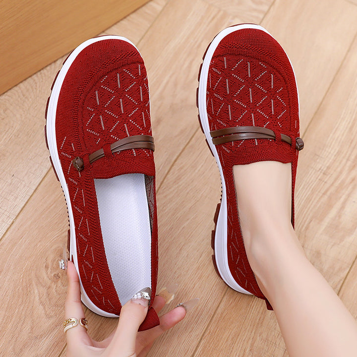 Dame Åndbare Slipper med elastisk indgangsdesign og skridsikker sål Stilla