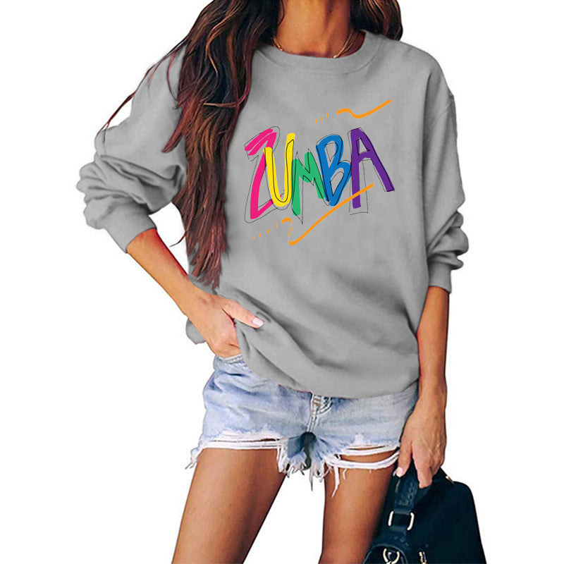 Dame sweatshirt med moderne Zumba design og casual fit Stilla