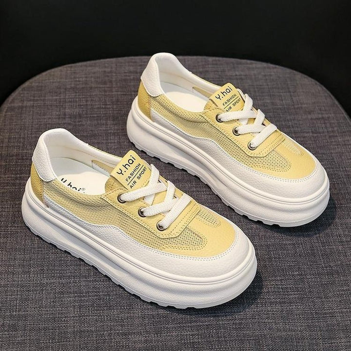 Dame Chunky Sneakers med innovativt plateau og åndbar overfladestruktur Stilla