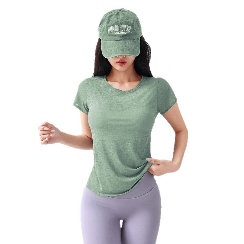 Dame Åndbart Sport-T-shirt med blødt greb og tætsiddende snit Stilla