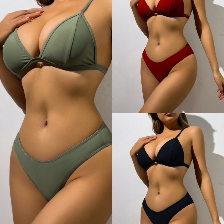 Femme Trekant-Bikini-Sæt med justerbare stropper Stilla