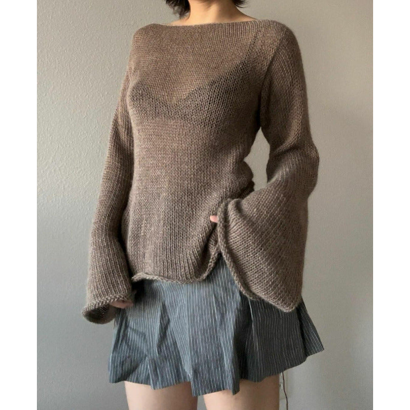 Dame moderigtig sweater med løs pasform Stilla